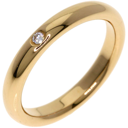 TIFFANY&Co. Stacking band 1P Diamond Ring K18 Pink Gold Ladies [Used]