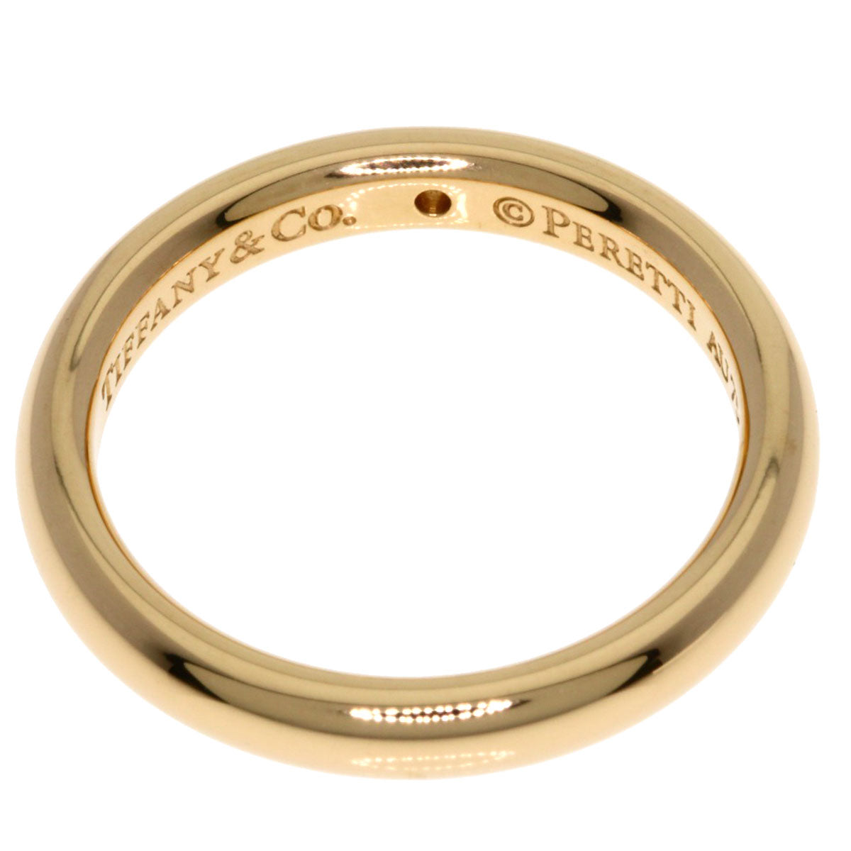 TIFFANY&Co. Stacking band 1P Diamond Ring K18 Pink Gold Ladies [Used]