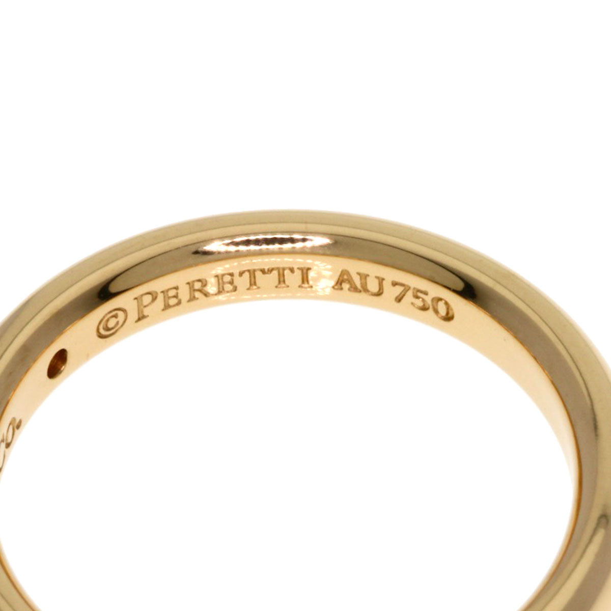 TIFFANY&Co. Stacking band 1P Diamond Ring K18 Pink Gold Ladies [Used]