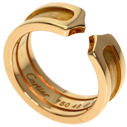 CARTIER C2 Ring SM #48 Ring K18 Pink Gold Ladies [Used]