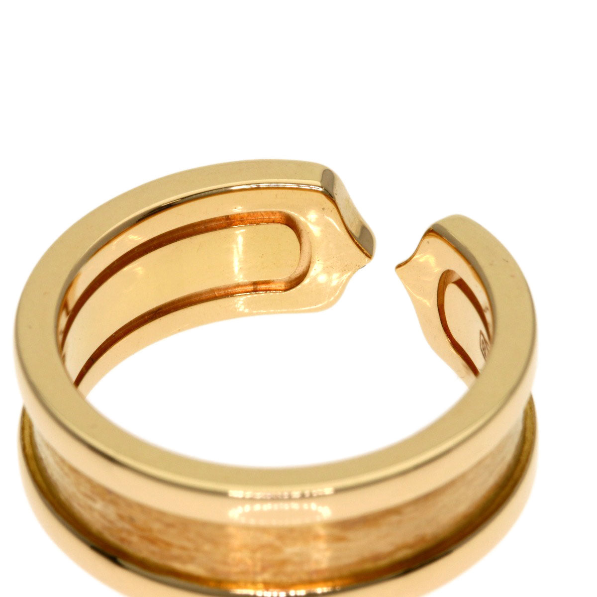 CARTIER C2 Ring SM #48 Ring K18 Pink Gold Ladies [Used]