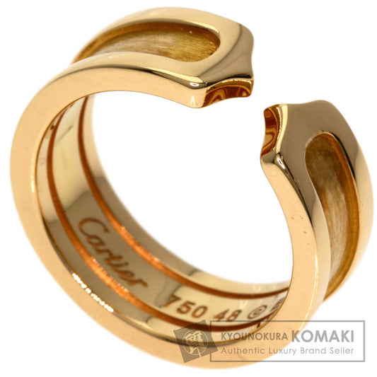 CARTIER C2 Ring SM #48 Ring K18 Pink Gold Ladies [Used]
