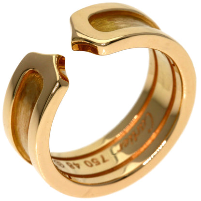 CARTIER C2 Ring SM #48 Ring K18 Pink Gold Ladies [Used]