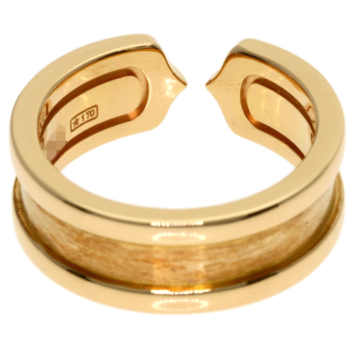 CARTIER C2 Ring SM #48 Ring K18 Pink Gold Ladies [Used]