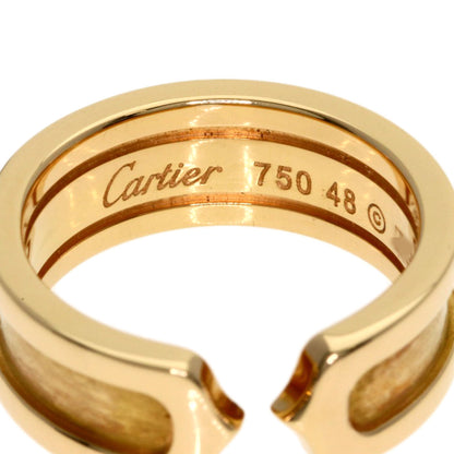 CARTIER C2 Ring SM #48 Ring K18 Pink Gold Ladies [Used]