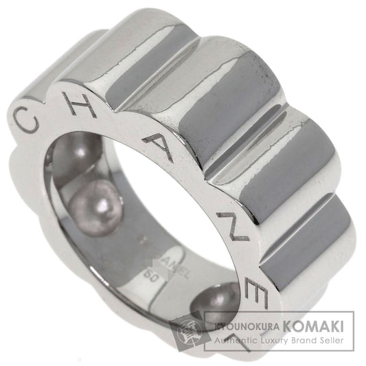 CHANEL Profield Camelia Ring K18 White Gold Ladies [Used]