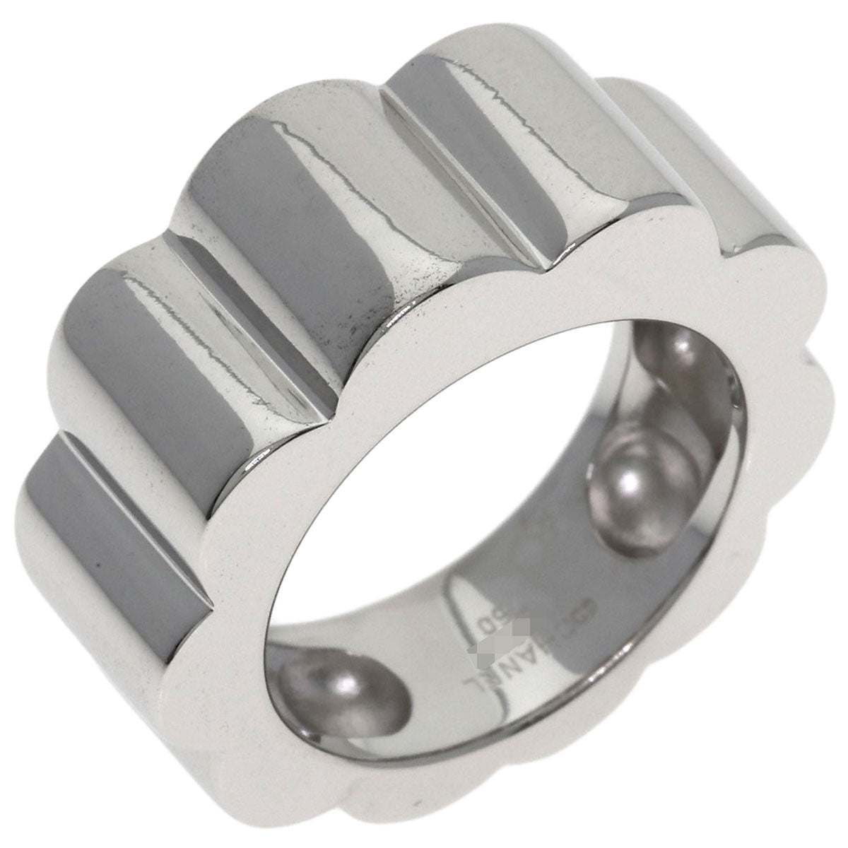 CHANEL Profield Camelia Ring K18 White Gold Ladies [Used]