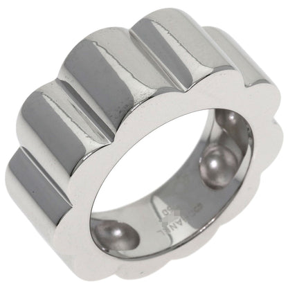 CHANEL Profield Camelia Ring K18 White Gold Ladies [Used]