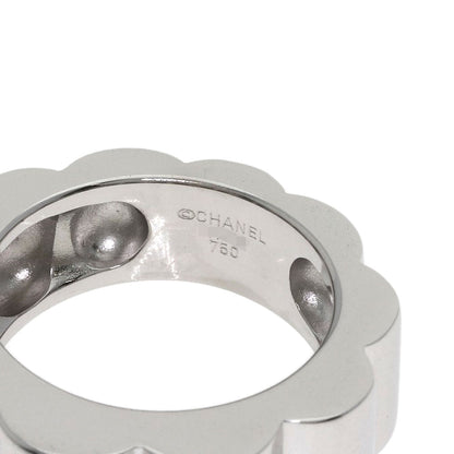 CHANEL Profield Camelia Ring K18 White Gold Ladies [Used]