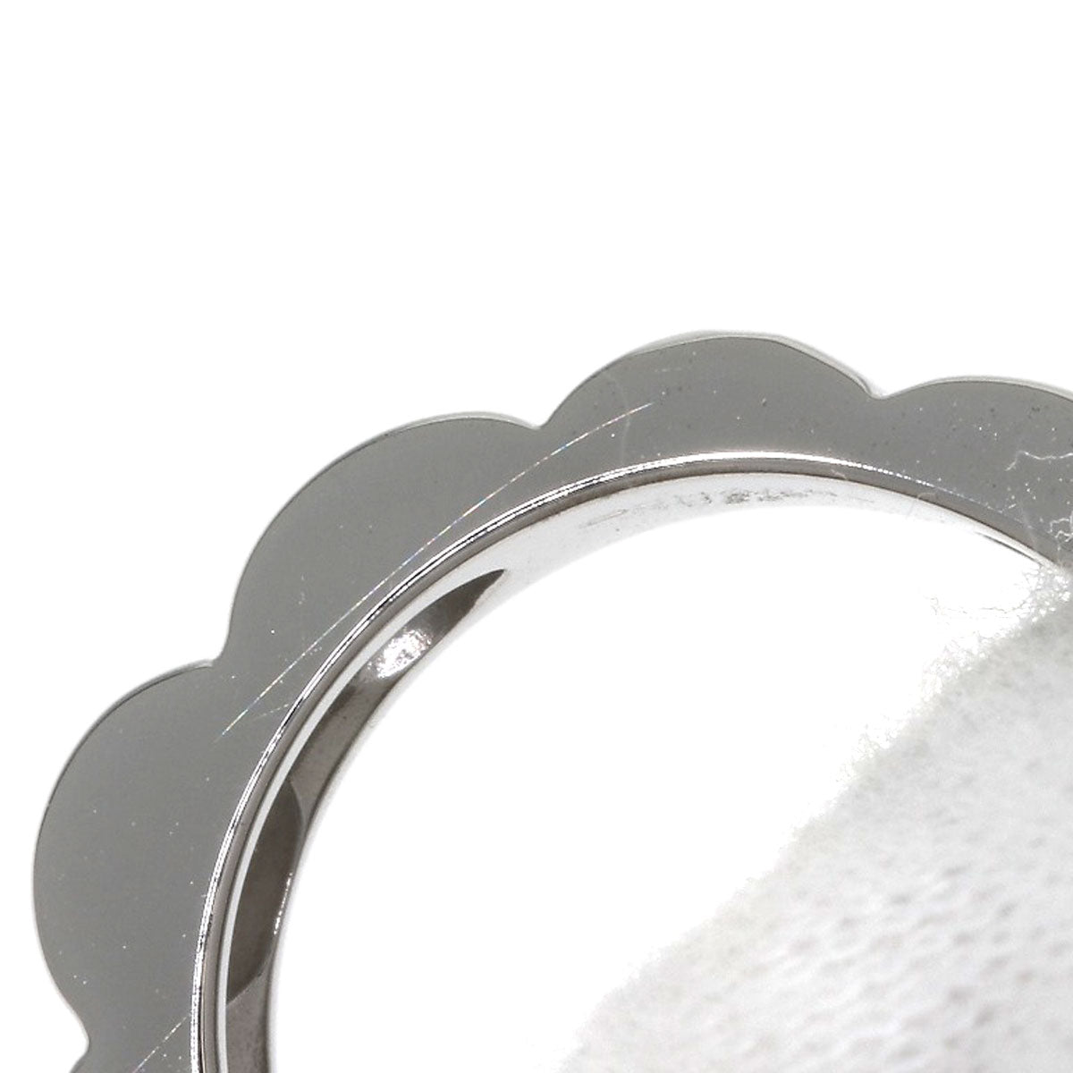 CHANEL Profield Camelia Ring K18 White Gold Ladies [Used]