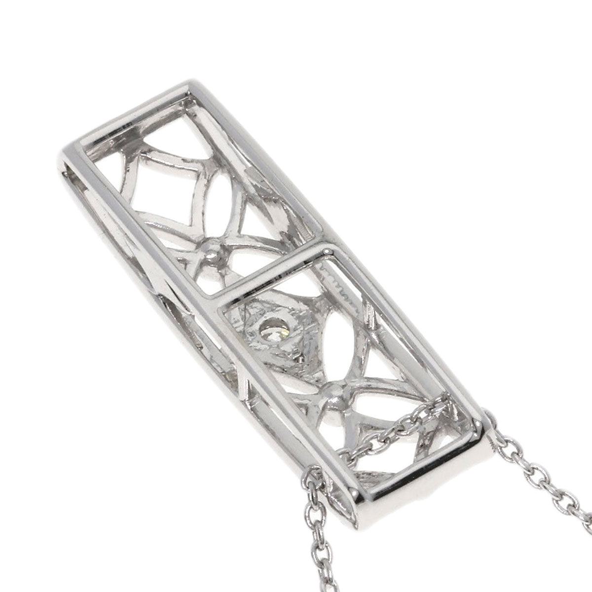 TASAKI Diamond Necklace K18 White Gold Ladies [Used]