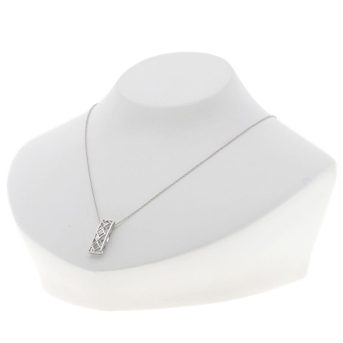 TASAKI Diamond Necklace K18 White Gold Ladies [Used]