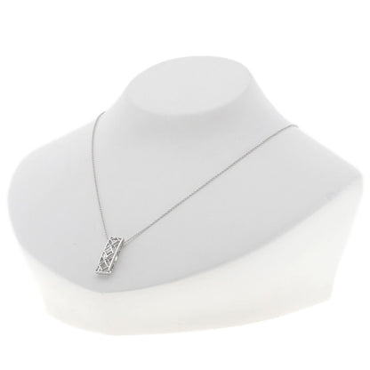 TASAKI Diamond Necklace K18 White Gold Ladies [Used]