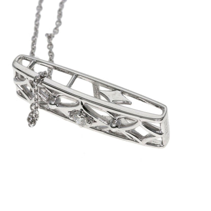 TASAKI Diamond Necklace K18 White Gold Ladies [Used]