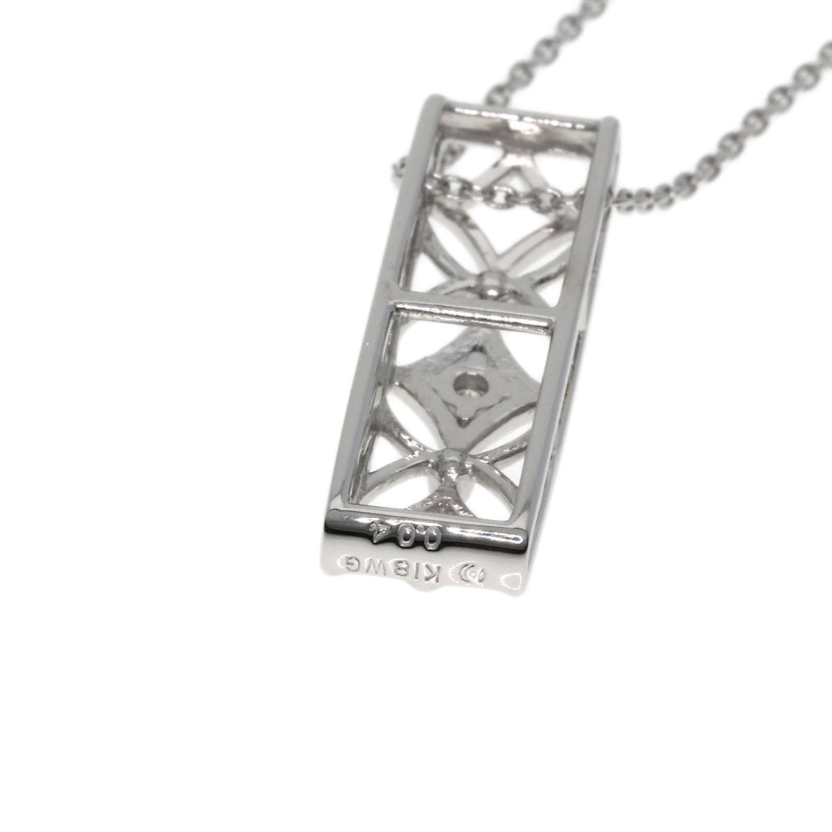 TASAKI Diamond Necklace K18 White Gold Ladies [Used]