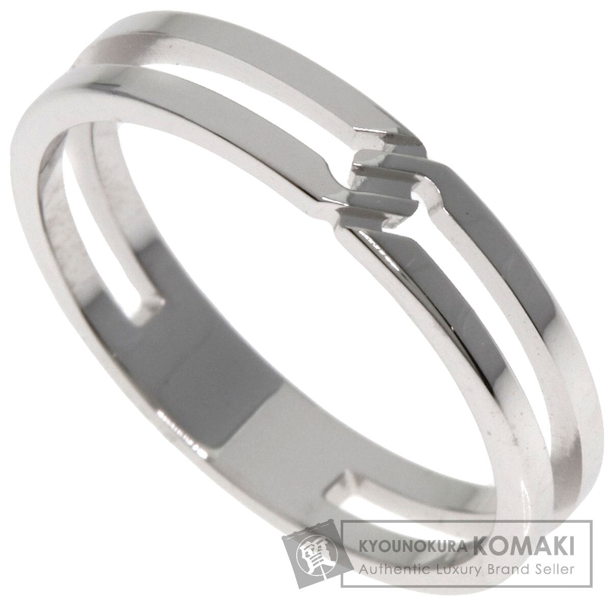GUCCI Infinity #16 Ring K18 White Gold Ladies [Used]