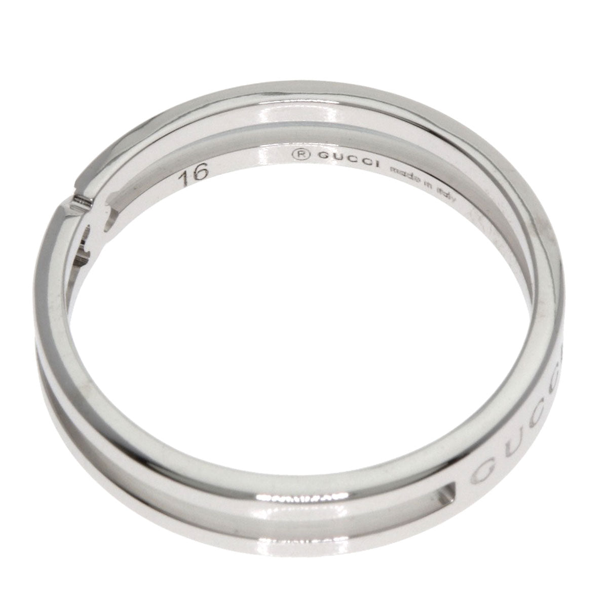 GUCCI Infinity #16 Ring K18 White Gold Ladies [Used]