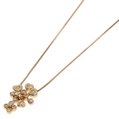 VENDOME Heart motif Diamond Necklace K18 Pink Gold Ladies [Used]