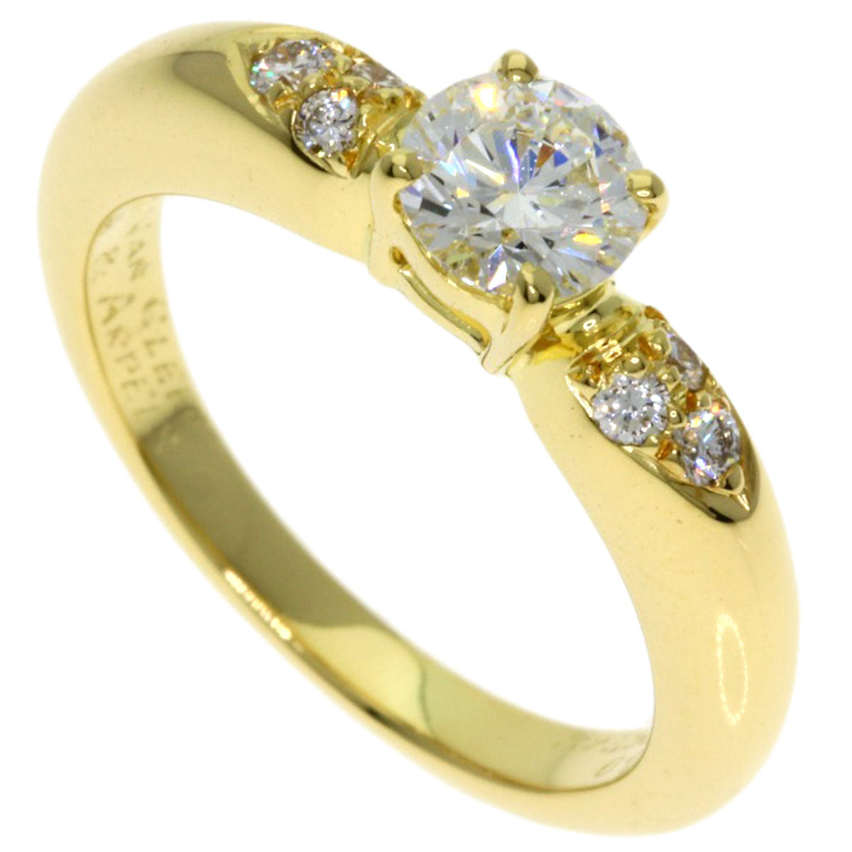Van Cleef & Arpels Diamond Ring K18 Yellow Gold Ladies [Used]