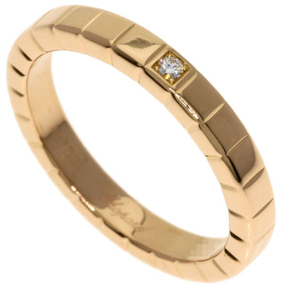 Chopard Ice cube 1P Diamond Ring K18 Pink Gold Ladies [Used]