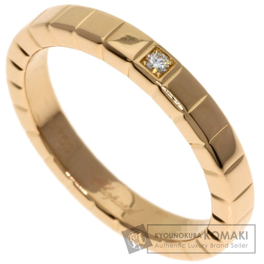 Chopard Ice cube 1P Diamond Ring K18 Pink Gold Ladies [Used]