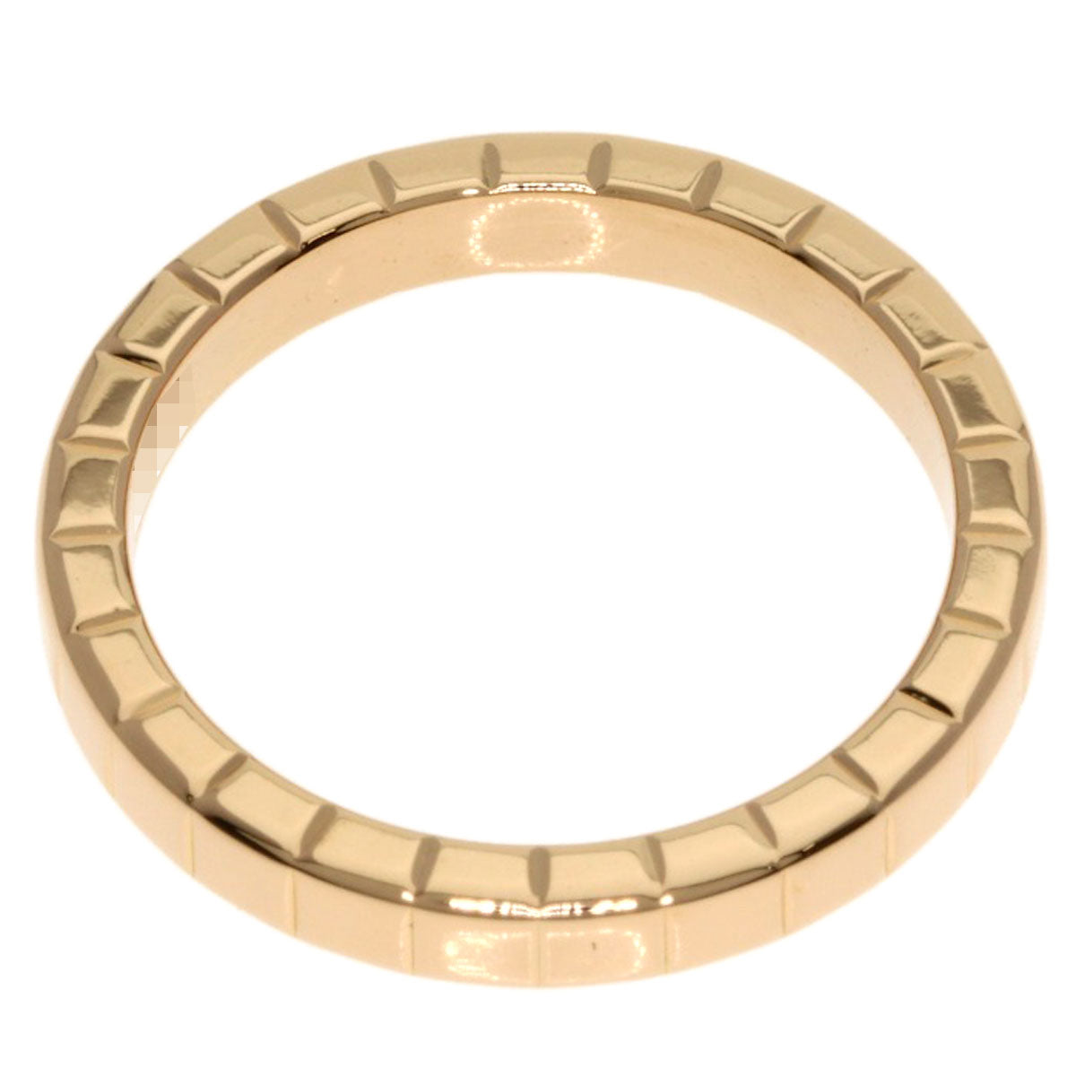 Chopard Ice cube 1P Diamond Ring K18 Pink Gold Ladies [Used]