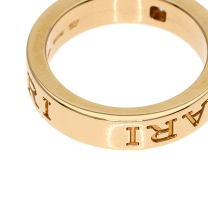 BVLGARI Double logo 1P Diamond Ring K18 Pink Gold Ladies [Used]