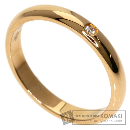 CARTIER Classic Wedding 1P Diamond #47 Ring K18 Pink Gold Ladies [Used]