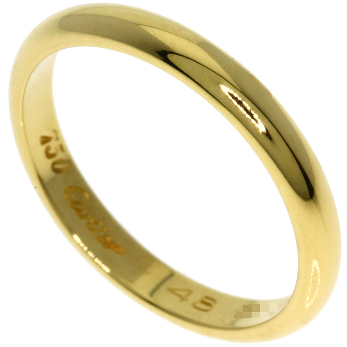 CARTIER Wedding #48 Ring K18 Yellow Gold Ladies [Used]