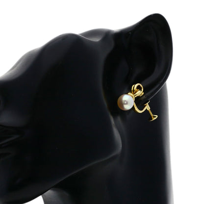MIKIMOTO Pearl Pearl Earring K18 Yellow Gold Ladies [Used]