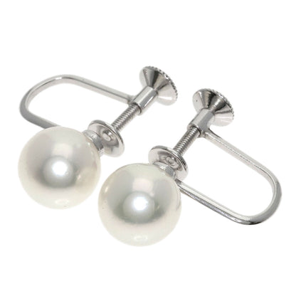 MIKIMOTO Pearl Pearl Earring K14 White Gold Ladies [Used]