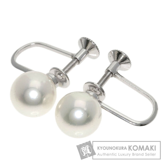 MIKIMOTO Pearl Pearl Earring K14 White Gold Ladies [Used]
