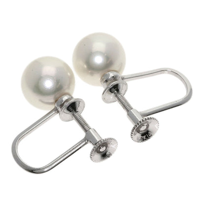 MIKIMOTO Pearl Pearl Earring K14 White Gold Ladies [Used]