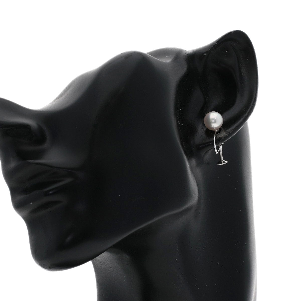 MIKIMOTO Pearl Pearl Earring K14 White Gold Ladies [Used]