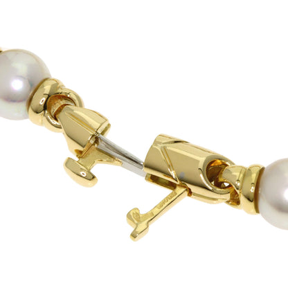 BVLGARI Passo Doppio 6P Pearl Bracelet K18 Yellow Gold Ladies [Used]
