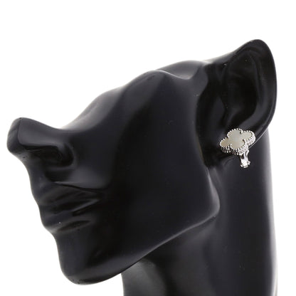 Van Cleef & Arpels Vintage Alhambra Shell earring K18 White Gold Ladies [Used]