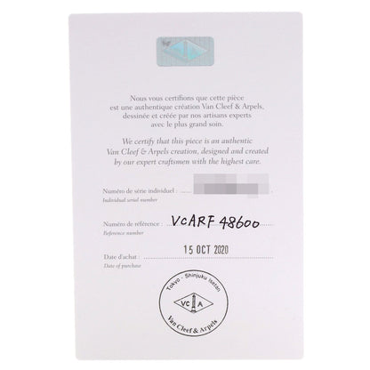 Van Cleef & Arpels Vintage Alhambra Shell earring K18 White Gold Ladies [Used]