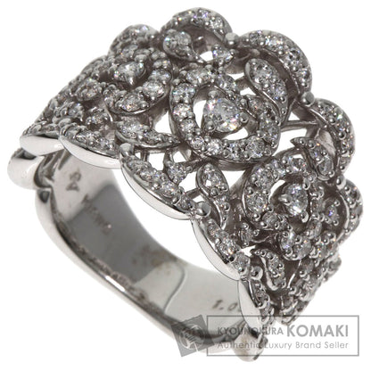 Ponte Vecchio Heart motif Diamond Ring K18 White Gold Ladies [Used]