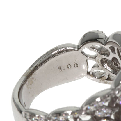 Ponte Vecchio Heart motif Diamond Ring K18 White Gold Ladies [Used]
