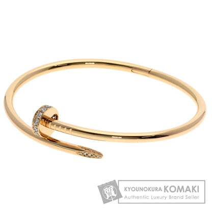 CARTIER Juste un Clou Classic Model Diamond #19 Bracelet K18 Pink Gold Ladies [Used]