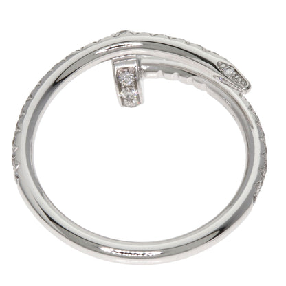 CARTIER Juste Uncre Small Diamond #48 Ring K18 White Gold Ladies [Used]
