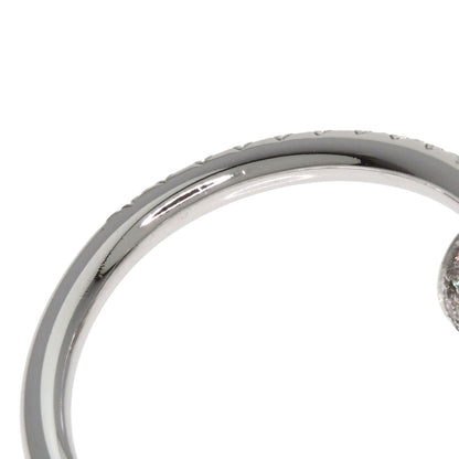 CARTIER Juste Uncre Small Diamond #48 Ring K18 White Gold Ladies [Used]