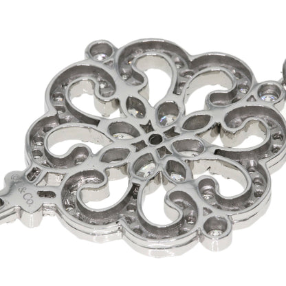 TIFFANY&Co. Enchant Prim Rose Key Diamond Necklace K18 White Gold Ladies [Used]