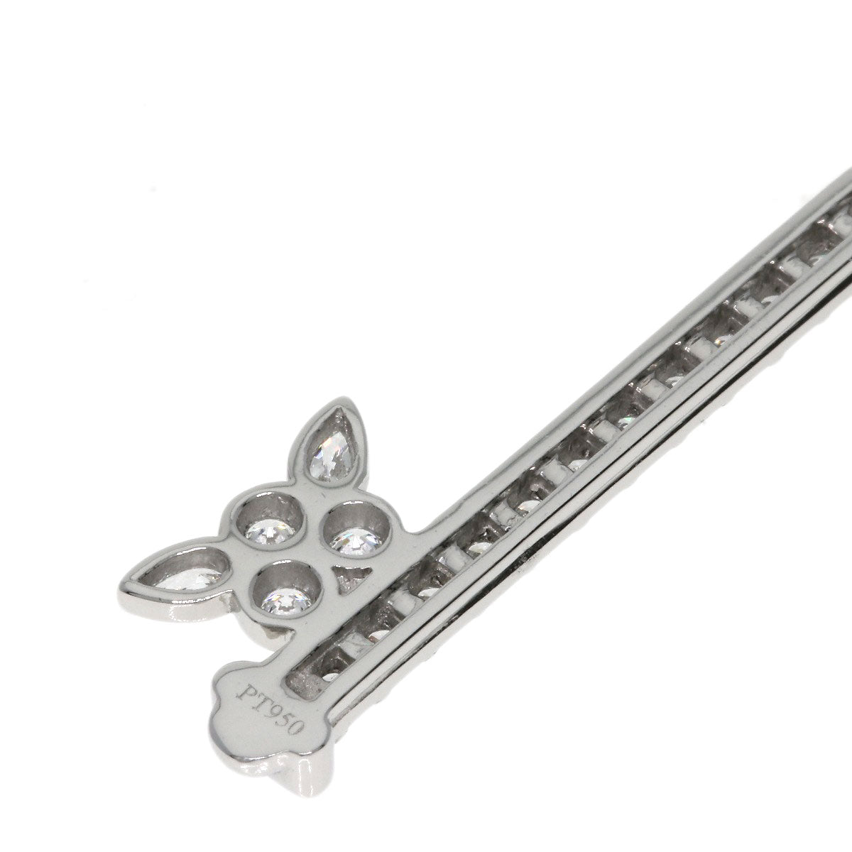 TIFFANY&Co. Enchant Prim Rose Key Diamond Necklace K18 White Gold Ladies [Used]