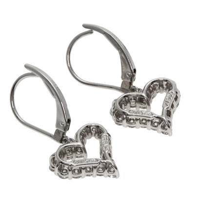 TIFFANY&Co. Sentimental Heart Diamond earring Platinum PT950 Ladies [Used]