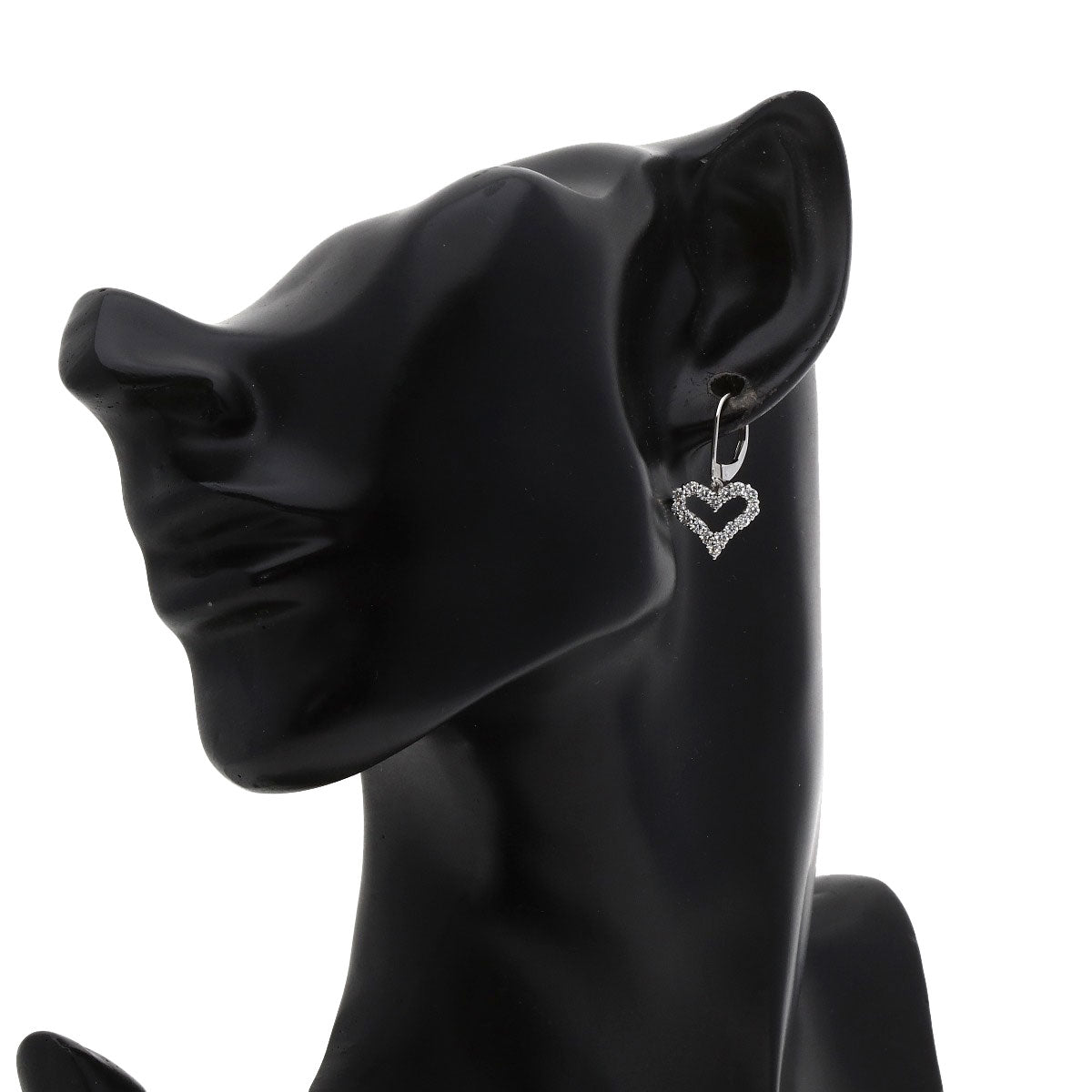 TIFFANY&Co. Sentimental Heart Diamond earring Platinum PT950 Ladies [Used]