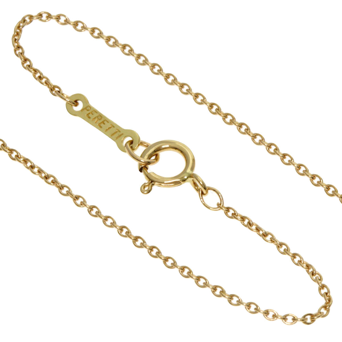 TIFFANY&Co. teardrop Necklace K18 Yellow Gold Ladies [Used]