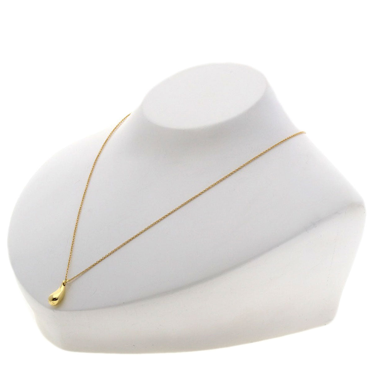 TIFFANY&Co. teardrop Necklace K18 Yellow Gold Ladies [Used]