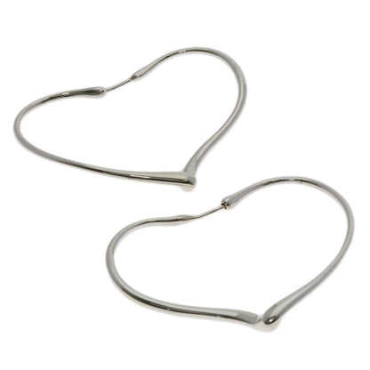 TIFFANY&Co. Open heart hoop earring Silver Ladies [Used]