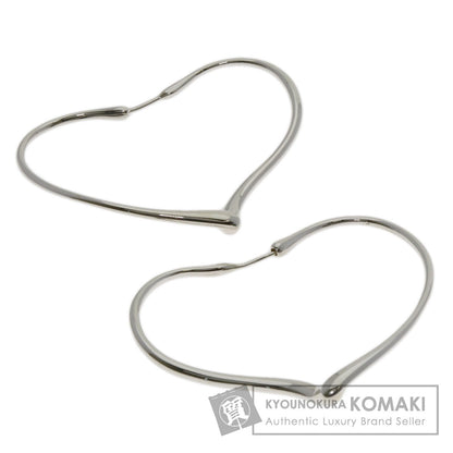 TIFFANY&Co. Open heart hoop earring Silver Ladies [Used]
